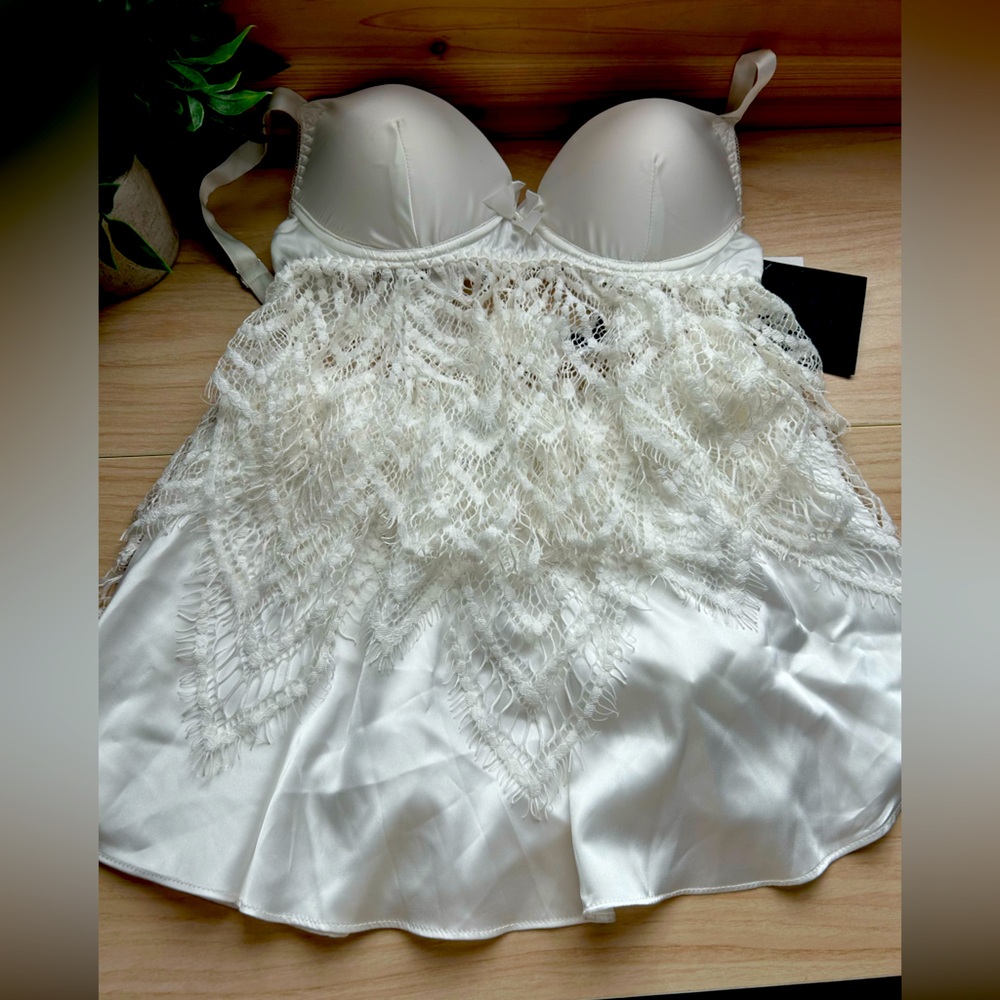 NWT 3 Pc Set Bridal White Set by Cinema Etoile